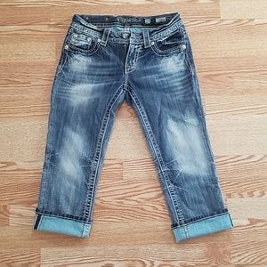 Miss Me Cuffed Capri